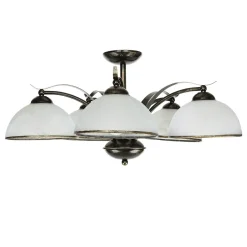 Deckenleuchte KORFU in Messing Antik 5-flmg