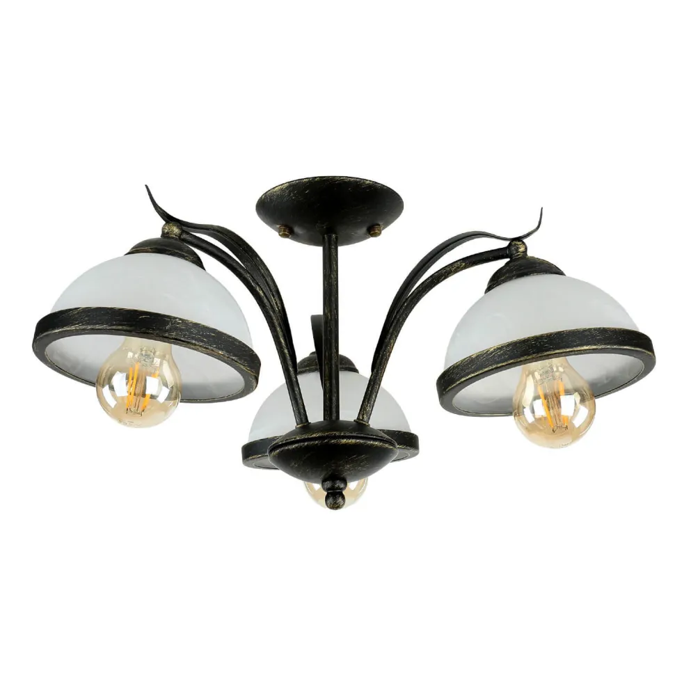 Deckenleuchte KORFU in Messing Antik 3-flmg