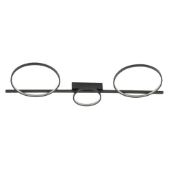 Deckenleuchte LED Schwarz 100 cm lang 3000 K 1100 lm Modern
