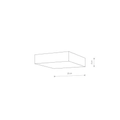 Deckenleuchte LED Weiß 4000 K B: 16 cm blendarm 2100 lm