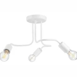 Deckenleuchte LIZBETH Weiß Modern Metall Lampe