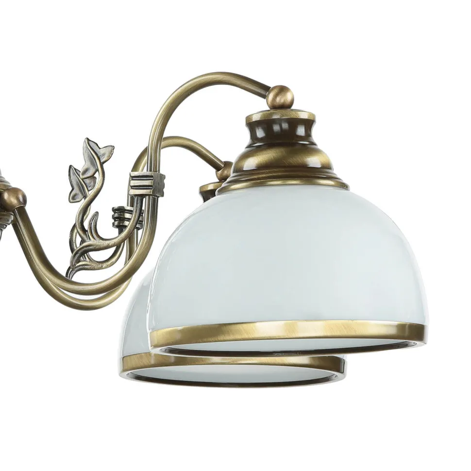 Deckenleuchte MARLOW Messing antik Ø70cm Esstisch