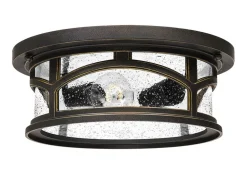 Deckenleuchte MATT in Bronze Antik Glas rund IP44