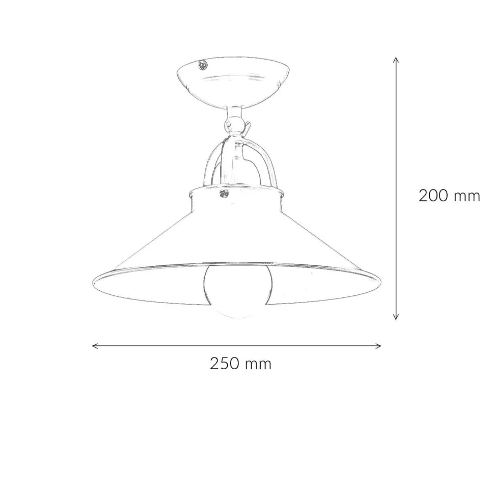 Deckenleuchte Messing schwenkbar E27 Ø 25 cm