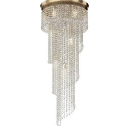 Deckenleuchte Metall Ø 42 cm in Gold E14 rund Klassisch