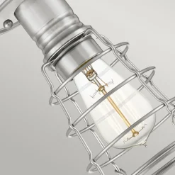 Deckenleuchte Metall Ø 14,5 cm klein Nickel gebürstet