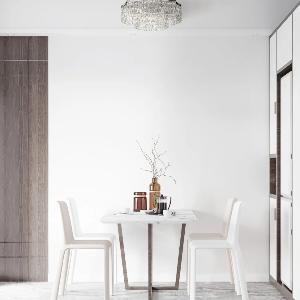 Deckenleuchte Metall B: 60 cm Chrom E14 rund Art Déco