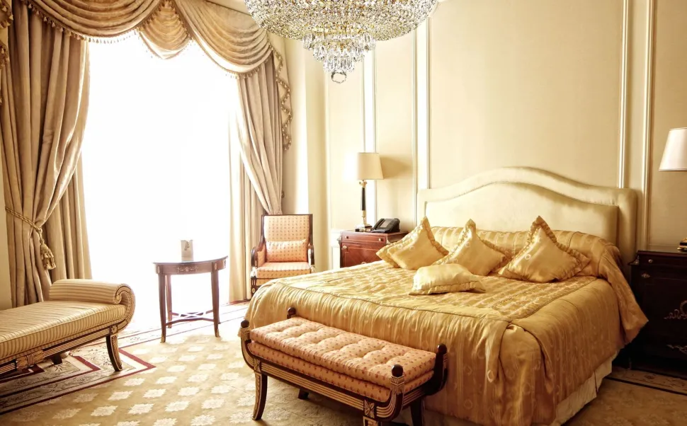 Deckenleuchte Metall D: 50 cm rund in Gold antik E27