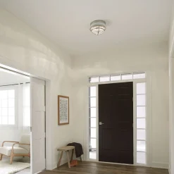 Deckenleuchte Metall Glas D: 30,5 cm rund 2x E27