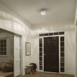 Deckenleuchte Metall Glas D: 30,5 cm rund 2x E27