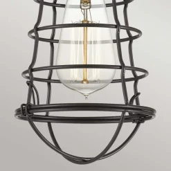 Deckenleuchte Metall rund Ø 14,5 cm in Bronze Antik