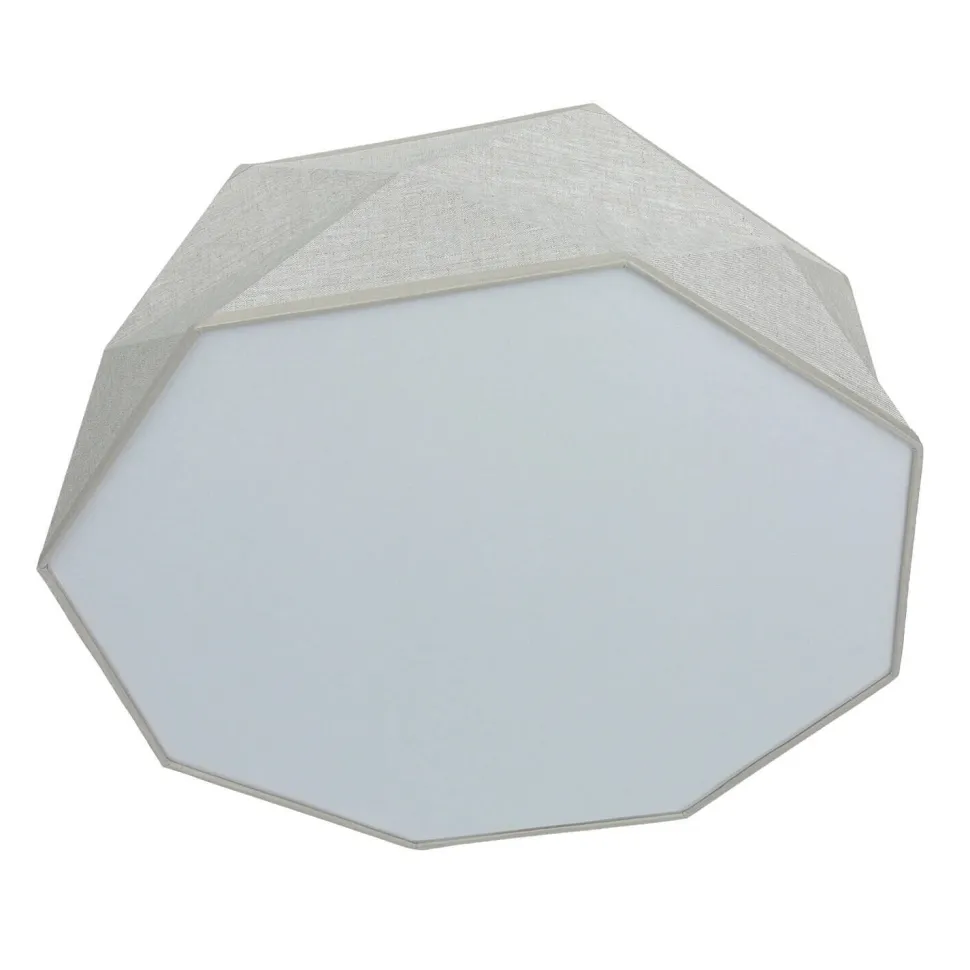 Deckenleuchte Modern Leinen 52 cm breit 4x E27 wohnlich