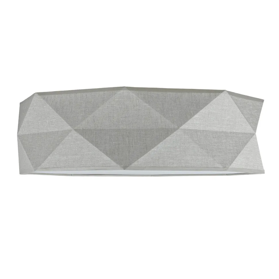 Deckenleuchte Modern Leinen 52 cm breit 4x E27 wohnlich