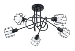 Deckenleuchte Retro Metall Schwarz starr TISTA