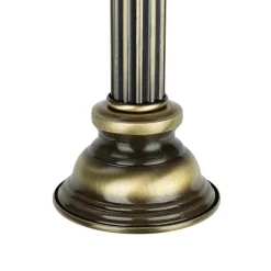 Deckenleuchte rund Ø40cm Messing antik Weiß Lampe