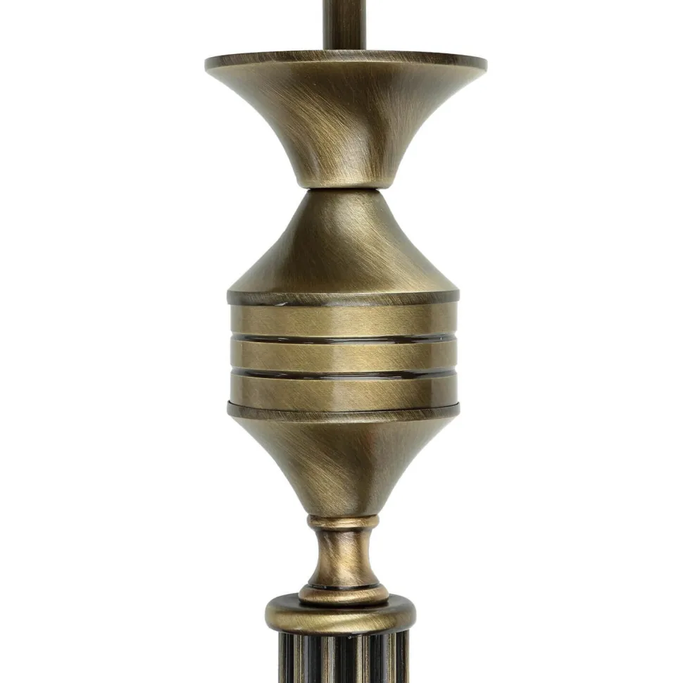 Deckenleuchte rund Ø40cm Messing antik Weiß Lampe