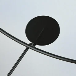 Deckenleuchte rund für 4x E27 Stoff in Beige Gold