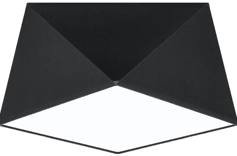 Deckenleuchte Schwarz B:30cm geometrisch E27