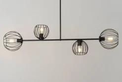 Deckenleuchte Schwarz E27 Metall Retro Design