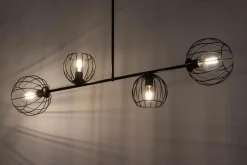 Deckenleuchte Schwarz E27 Metall Retro Design