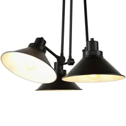 Deckenleuchte Schwarz 3-flmg 61-152cm SIMONA Lampe