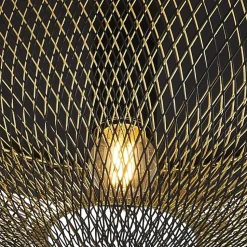 Deckenleuchte Schwarz Gold rund Ø 40 cm E27 Metall