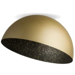 Deckenleuchte Schwarz Gold Loft rund Ø70 cm E27 elegant