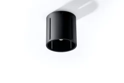 Deckenleuchte Schwarz klein Ø 10 cm Metall G9 Spot