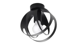 Deckenleuchte Schwarz Kugel Ø 16 cm klein E27 Modern