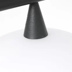 Deckenleuchte Schwarz Opalweiß 120 cm inkl. G9 blendarm