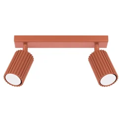 Deckenleuchte schwenkbar B: 30 cm klein 2-flammig GU10 Rot