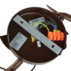 Deckenleuchte Shabby Braun antik Floral Wohnzimmer