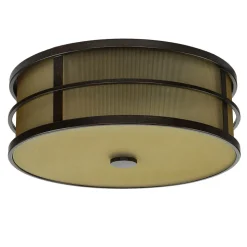 Deckenleuchte SHOJI Creme Ø34cm Vintage Lampe Loft