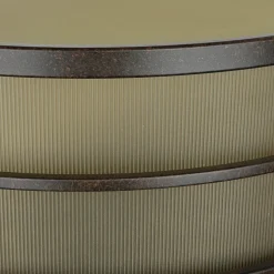 Deckenleuchte SHOJI Creme Ø34cm Vintage Lampe Loft