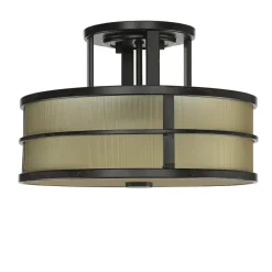 Deckenleuchte SHOJI Creme Ø34cm Wohnzimmer Lampe