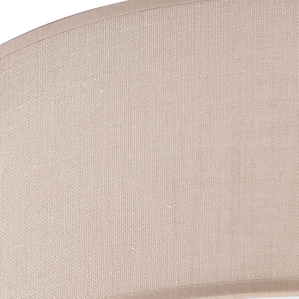 Deckenleuchte Stoff Ø 45 cm rund flach blendarm Beige 2x E27