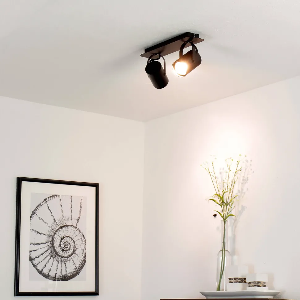 Deckenleuchte Strahler Schwarz verstellbar 2 flmg