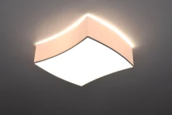 Deckenleuchte Weiß 39 cm lang blendarm 2x E27 BREEL