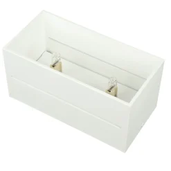 Deckenleuchte Weiß Aluminium L:20cm eckig Modern 2x G9