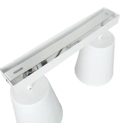 Deckenleuchte Weiß Gold flexibel 2-flammig E27