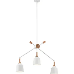 Deckenleuchte Weiß Metall verstellbar Retro Design