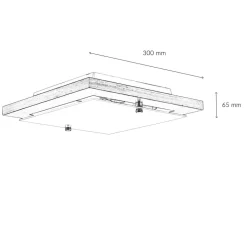 Deckenleuchte Weiß Wohnzimmer Modern quadratisch