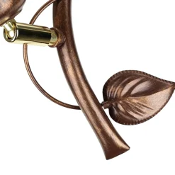 Deckenleuchte Wohnzimmer Shabby Braun Floral