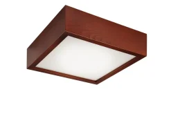 Deckenleuchte Wohnzimmer Holz quadratisch Lampe