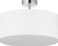 Deckenleuchte YASA Weiß Chrom Wohnzimmer Lampe