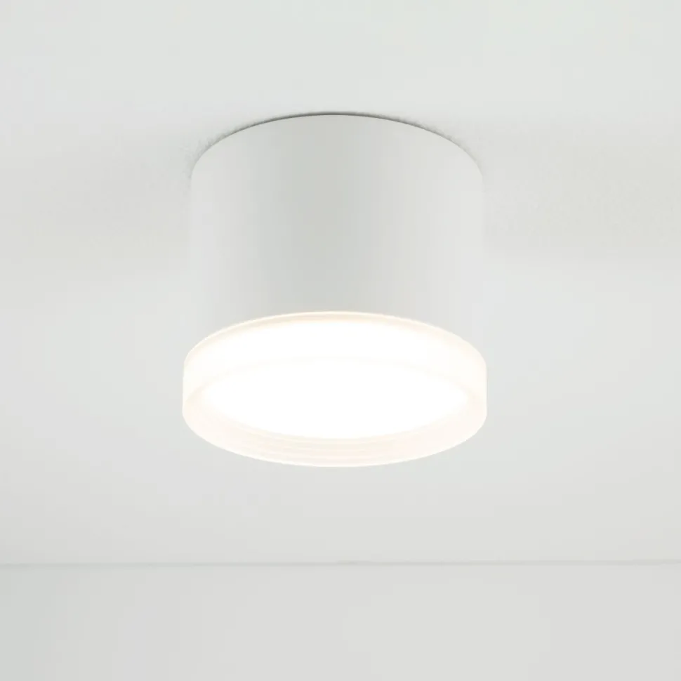 Deckenspot Ø 8,5 cm GX53 Weiß rund klein H: 7 cm