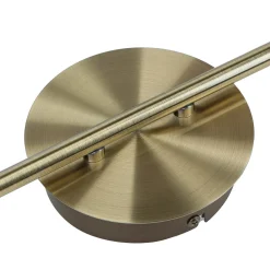 Deckenspot 6-flammig IP44 GU10 in Messing Antik Metall Bad