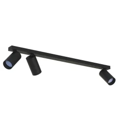 Deckenspot 3-flammig Schwarz GU10 Metall verstellbar