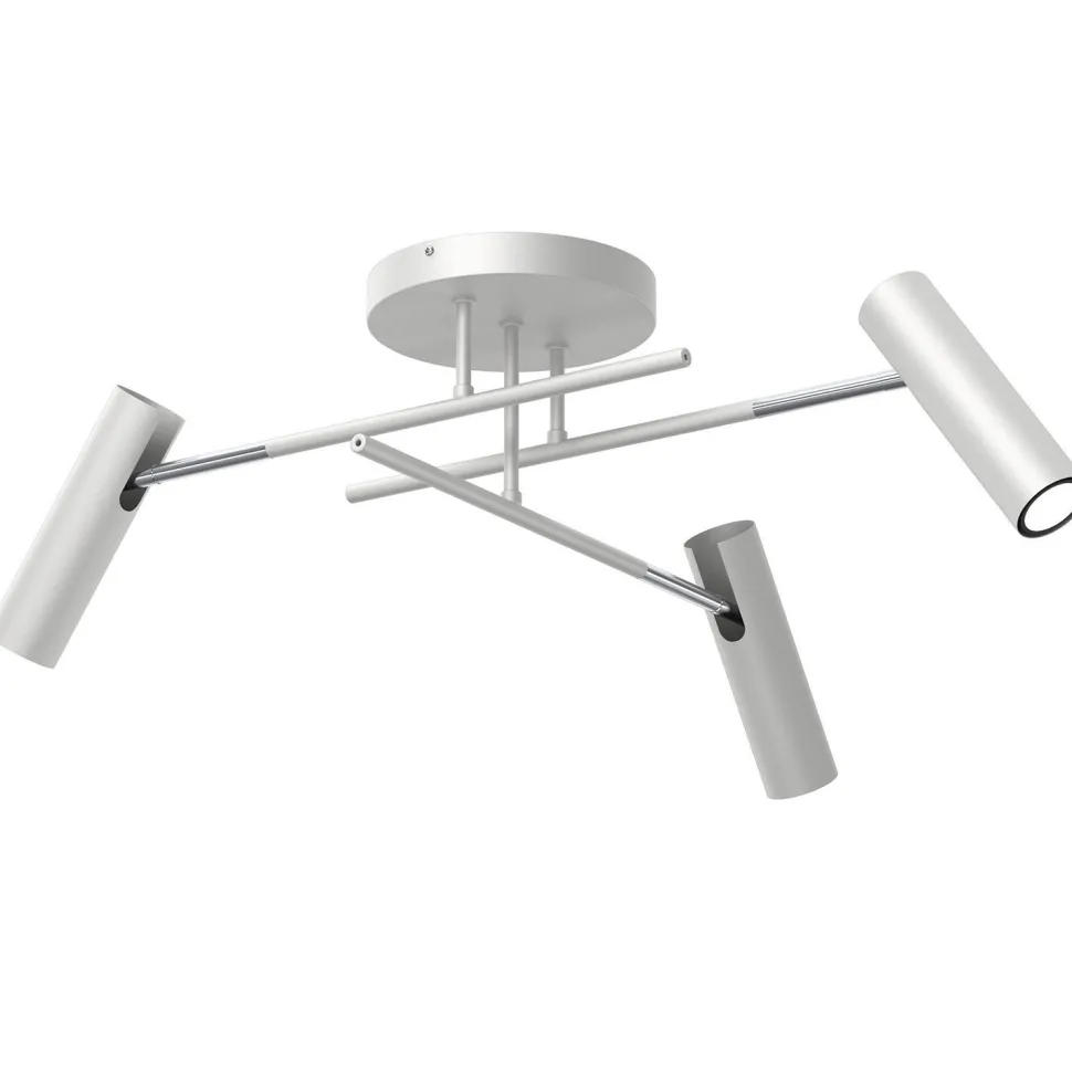 Deckenspot flexibel Grau Chrom GU10 B:89 cm stilvoll