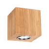 Deckenspot Holz mit LED GU10 flexible Beleuchtung